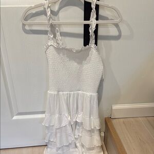 Altar'd State White Ruffle Dress
